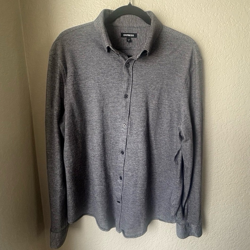 Express Men's Long Sleeve Button Up Shirt S‎ Medium